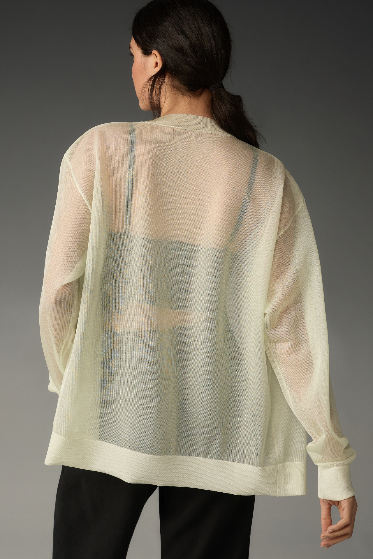 By Anthropologie Light Weight Sheer Cardigan Top