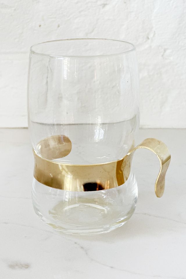 Old Flame Candle Co. Vintage 1970s Rare Iittala Finland Caged Brass Glasses #1