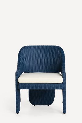 Anthropologie Dory Outdoor Dining Chair In Blue