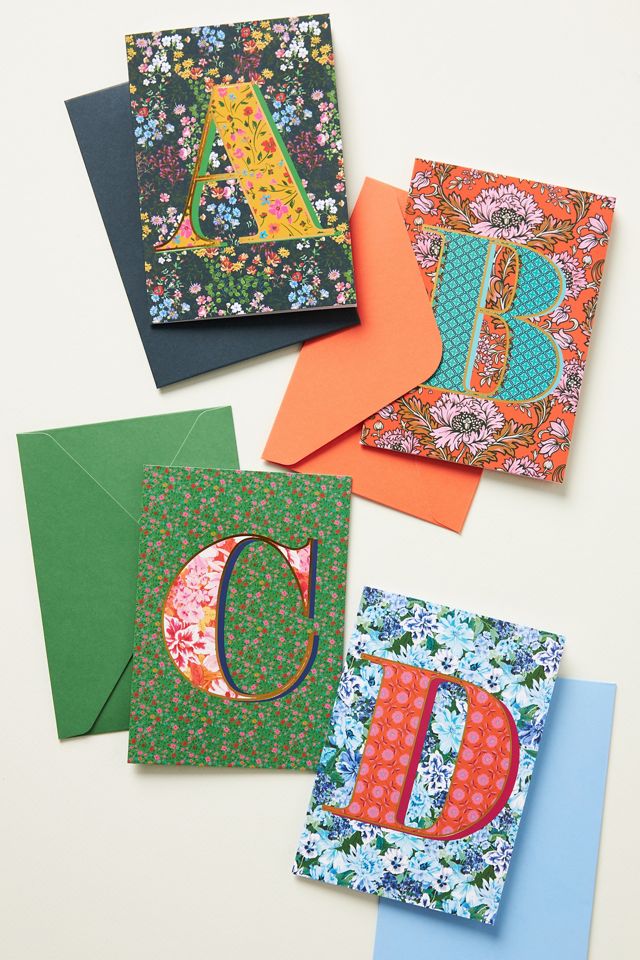 Omari Monogram Boxed Notecard Set #1