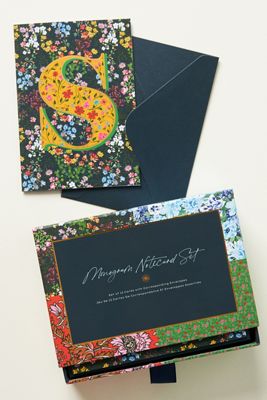 Omari Monogram Boxed Notecard Set