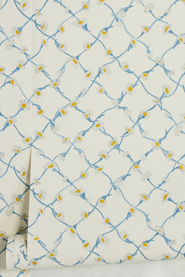 Daisy Trellis Wallpaper  #1