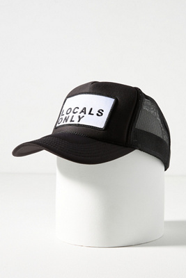 Friday Feelin Locals Only Trucker Hat In Black