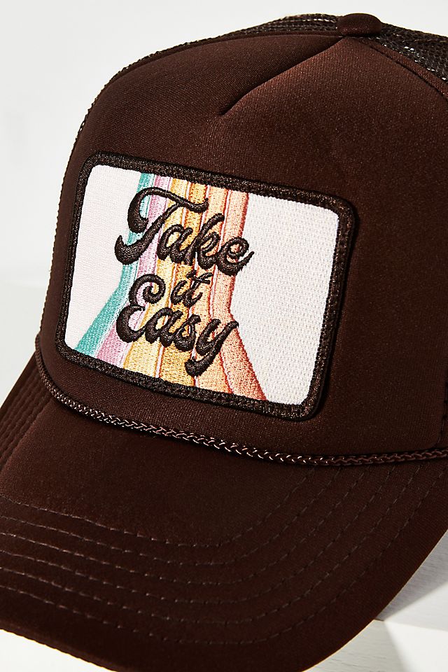Friday Feelin Take it Easy Trucker Hat | Anthropologie