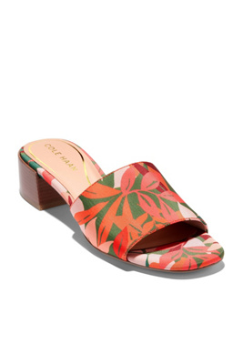 Cole Haan Calli Single Band Block Heel Slide Sandal In Pink