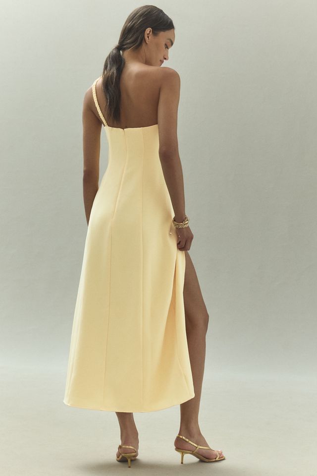 The Wolf Gang Flores One-Shoulder Rose Midi Dress #2