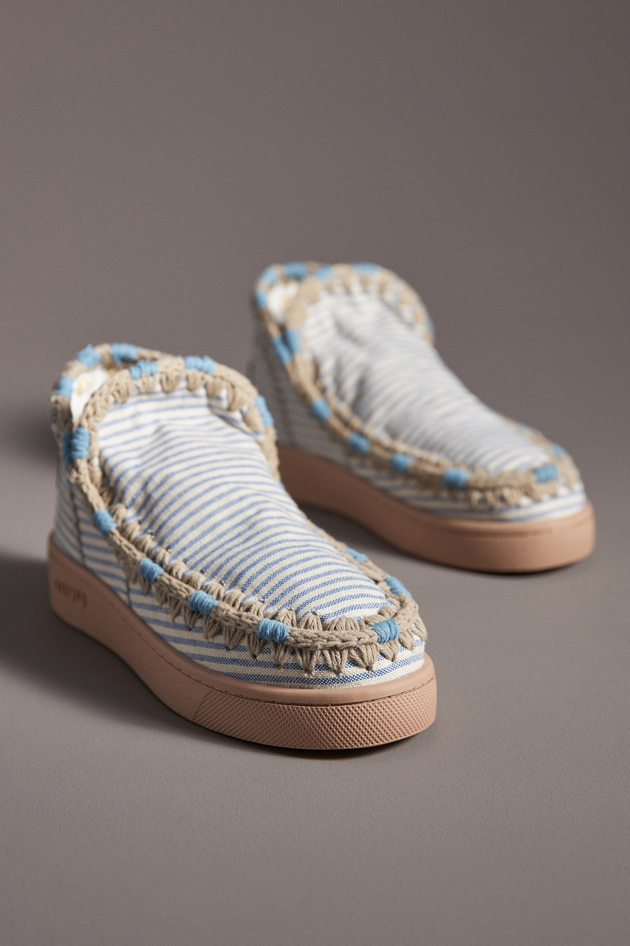 Mou Summer Stitched Pull-On Sneakers