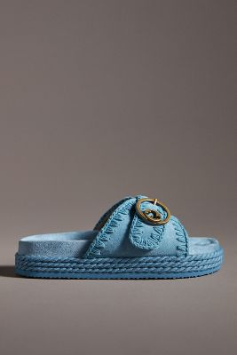 Mou Rope Monocolor Sandals In Blue