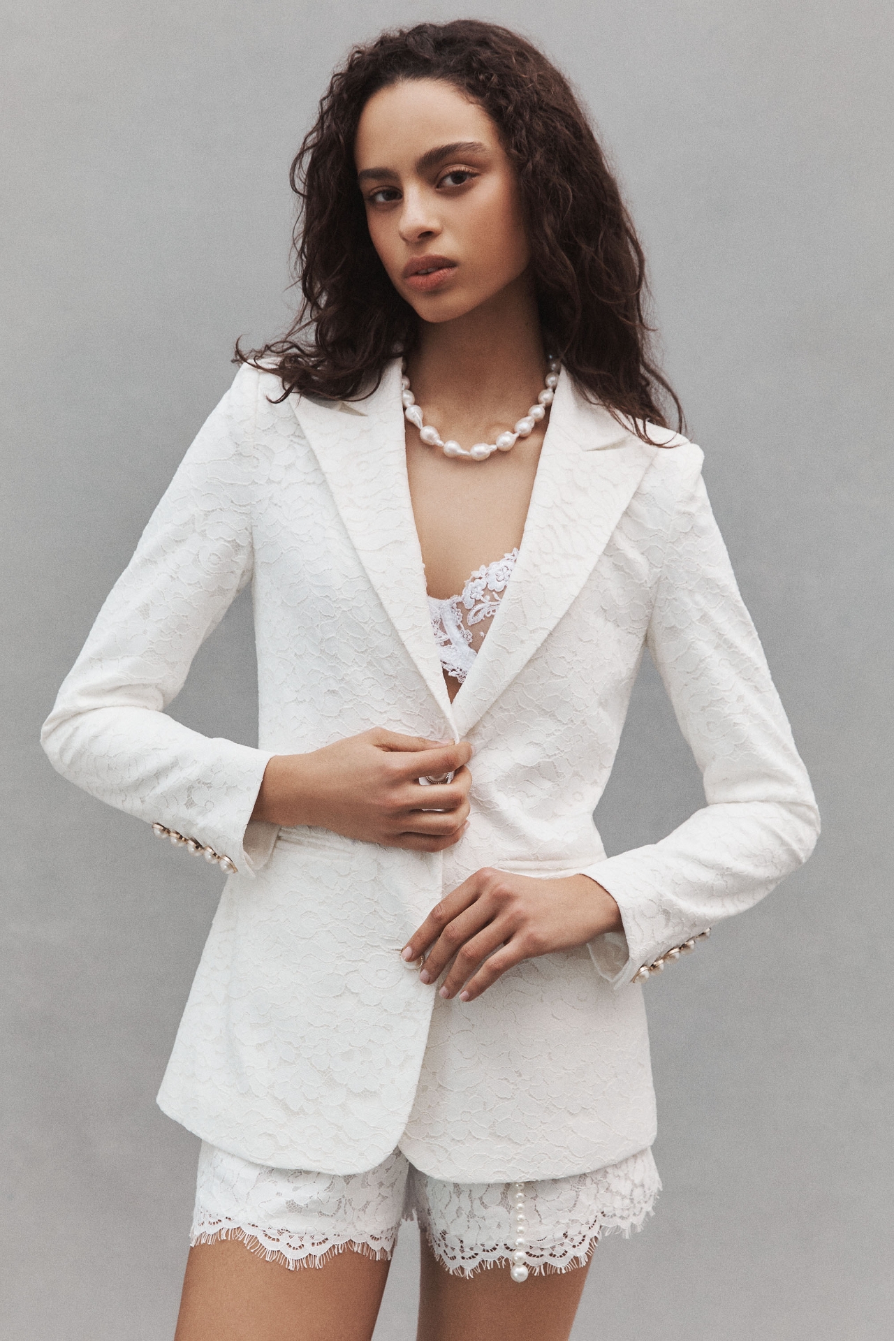 Karina Grimaldi Grace Lace Blazer