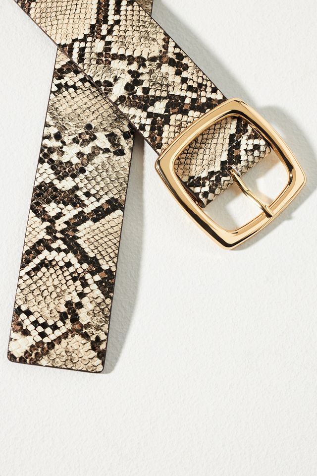 Wide Square Buckle Belt | Anthropologie