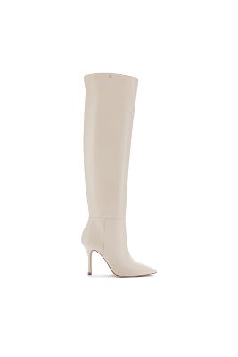 Larroude Kate Tall Boots In White