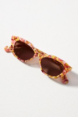 Shop Lele Sadoughi Palm Springs Sunglasses In Pink