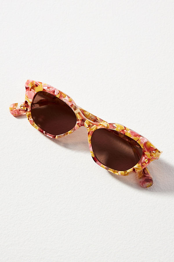 Shop Lele Sadoughi Palm Springs Sunglasses In Pink