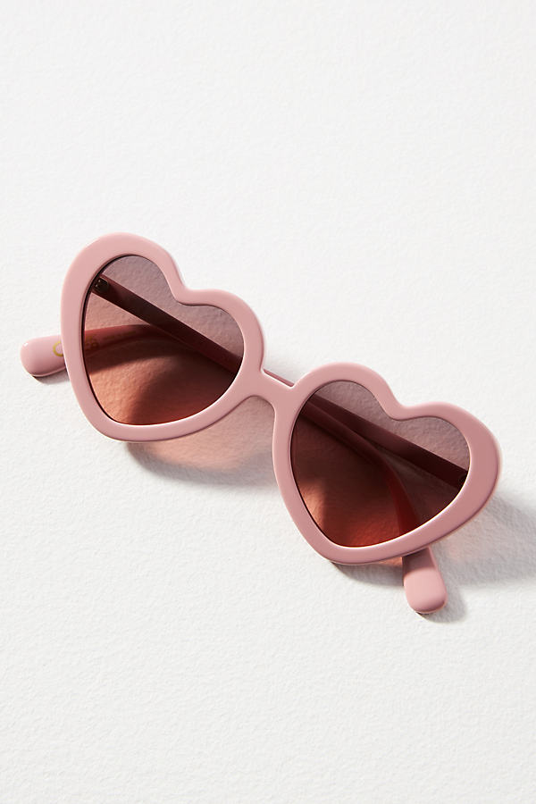 Shop Lele Sadoughi Sweetheart Sunglasses In Pink