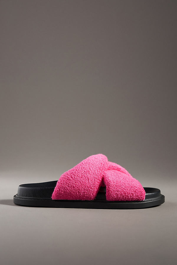 Maeve Terry Slide Sandals In Pink