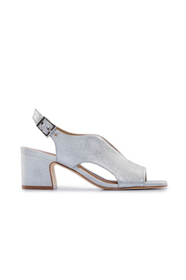 Bernardo Bedford Heels In Silver