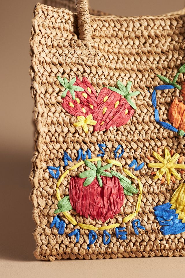 Damson Madder Straw Fruity Bag | Anthropologie
