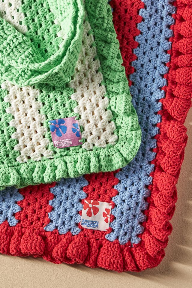 Damson Madder Frill Crochet Bag #1