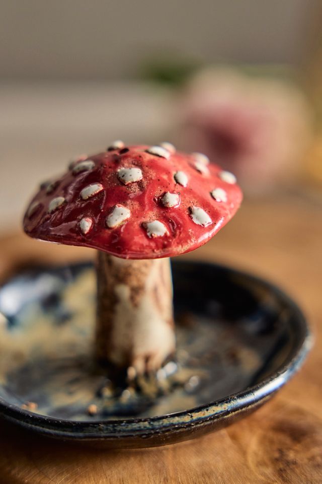 Mushroom Ceramic Incense Holder