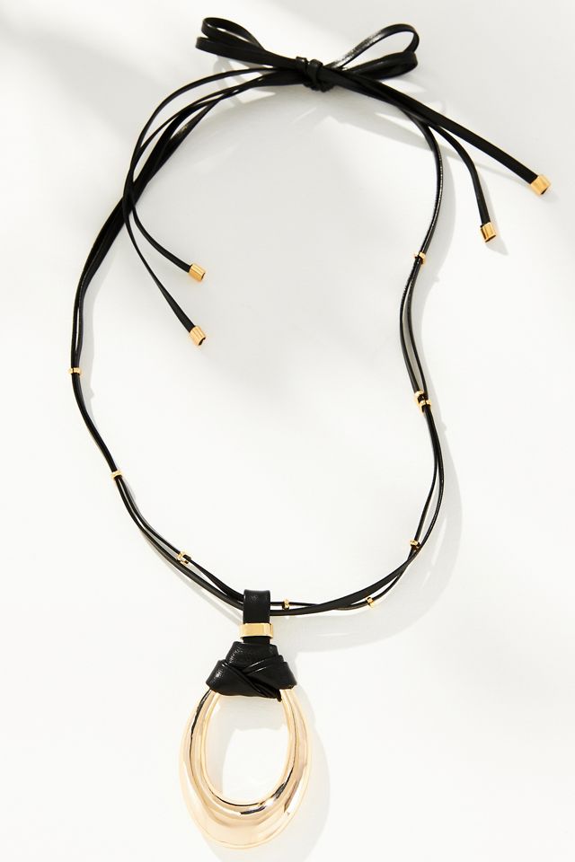 Cord Pendant Necklace #1