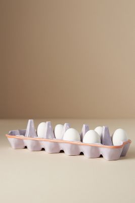 Anthropologie Linnea Ceramic Egg Crate In White