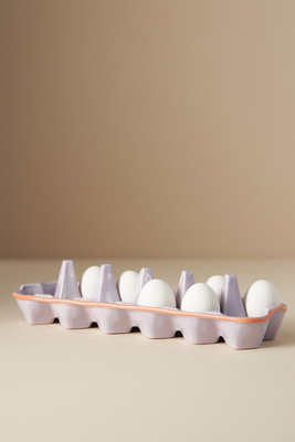 Anthropologie Linnea Ceramic Egg Crate In White