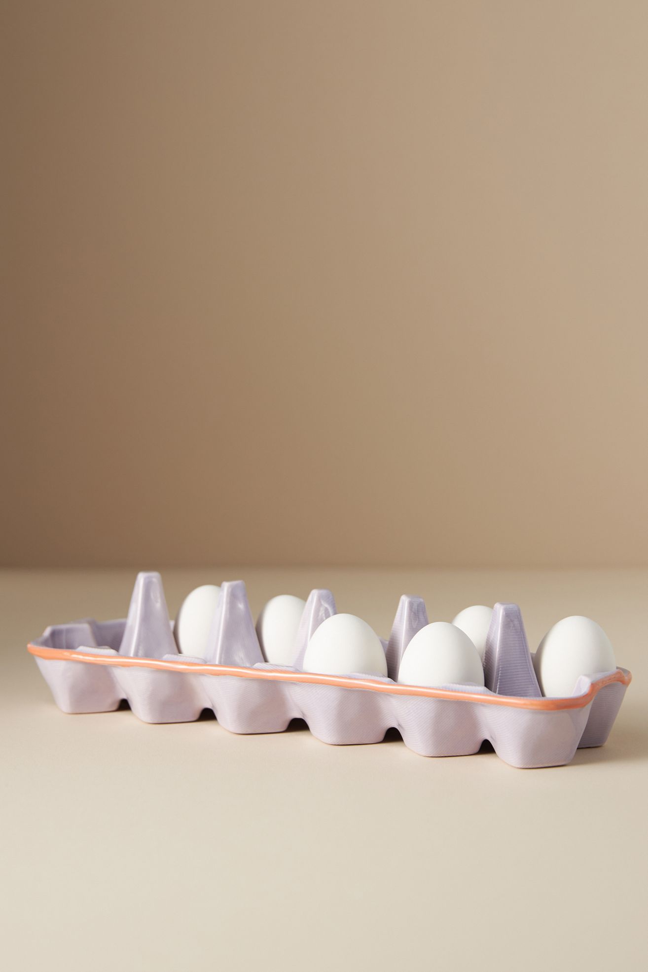 Linnea Stoneware Egg Crate - Lilac, Standard, One Size