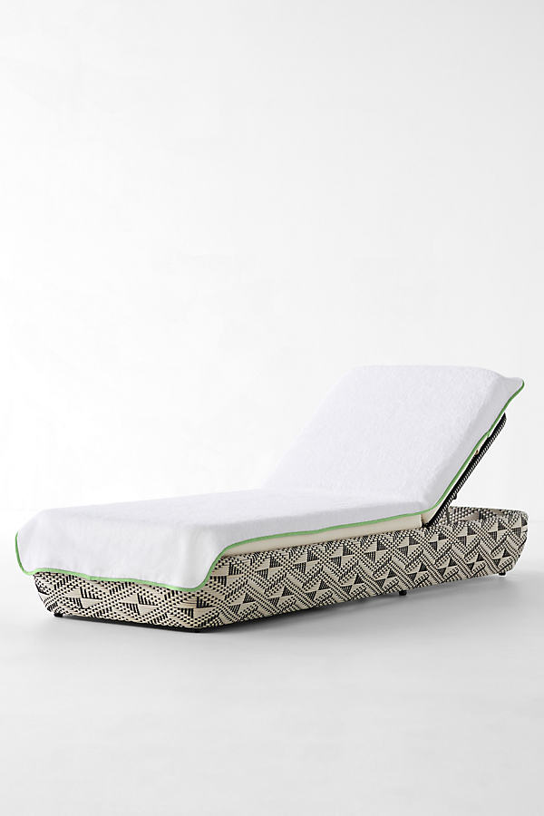 Shop Kassatex Piped Lounge Chair Towel Cover