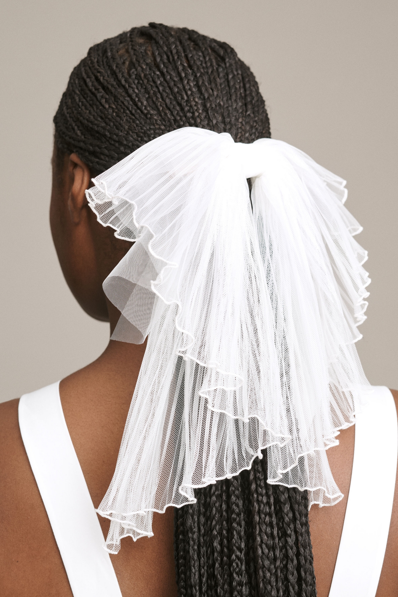 TEMPÊTE Pleated Tulle Bow