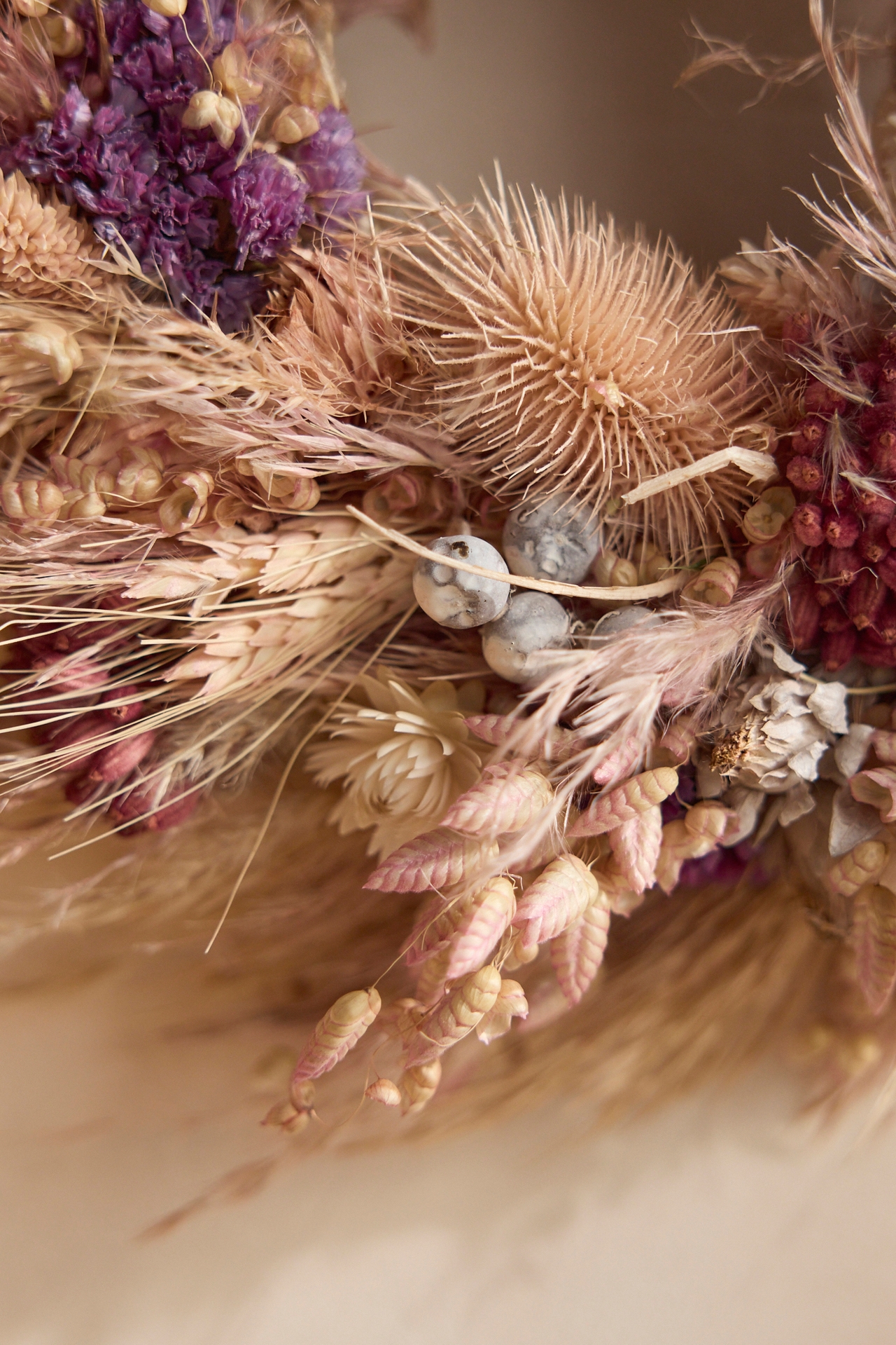 Dried Floral + Pampas Grass Wreath