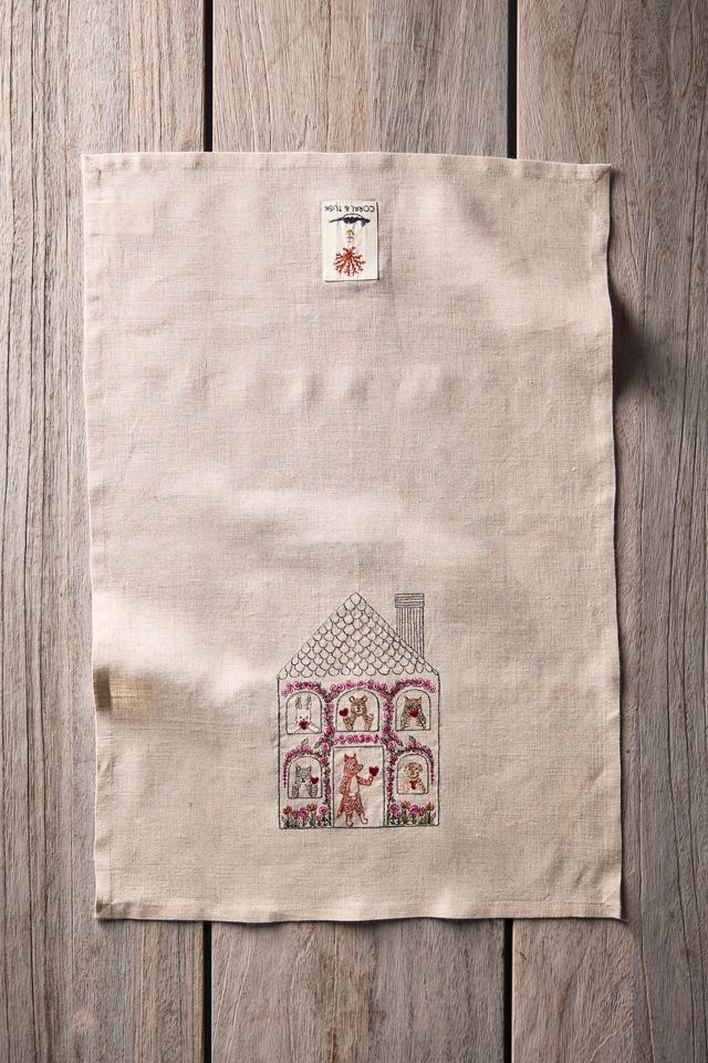 Coral & Tusk Valentine House Dish Towel #1