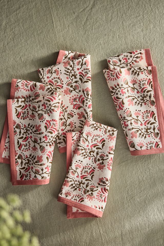 Marigolds Cotton Napkins, Set of 4 #1