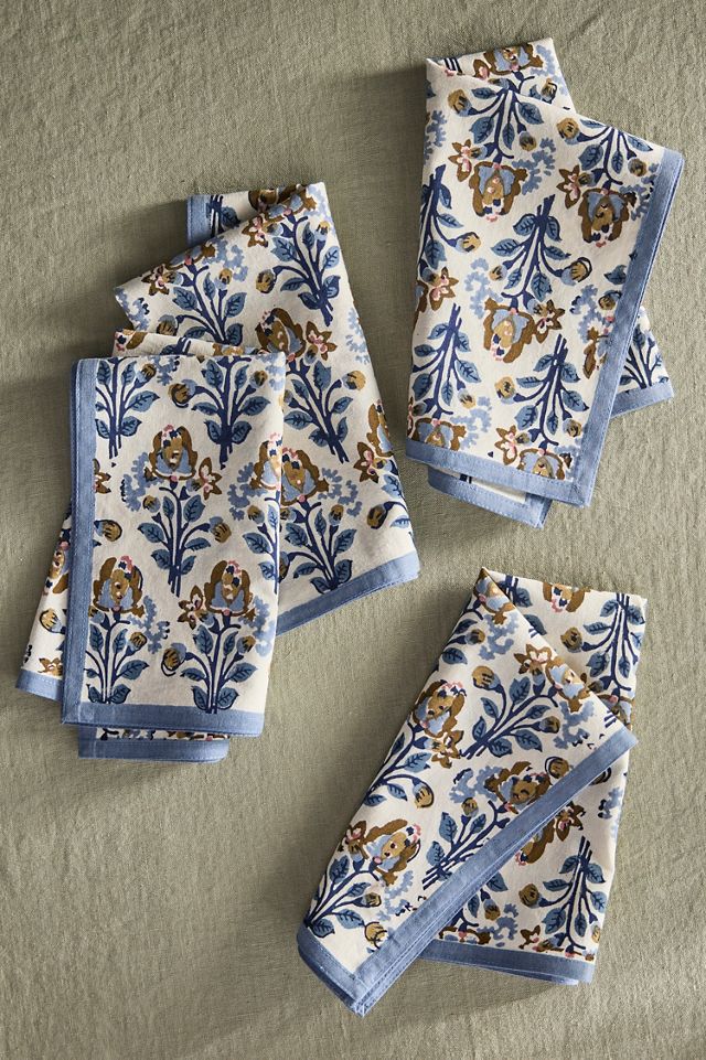Blossom Cotton Napkins, Set of 4 #1