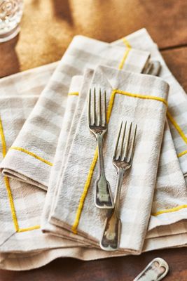 Ginny Gingham Napkins, Set of 4