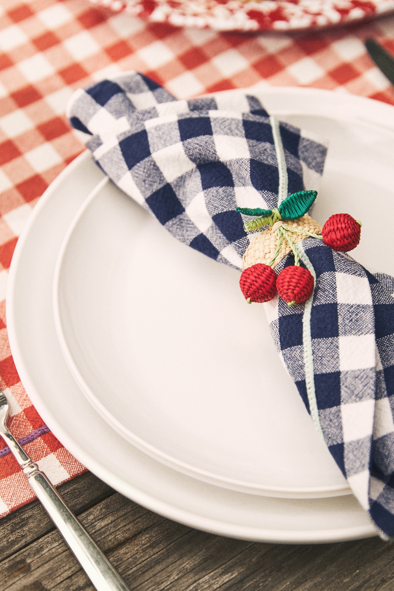 Ginny Gingham Napkins, Set of 4