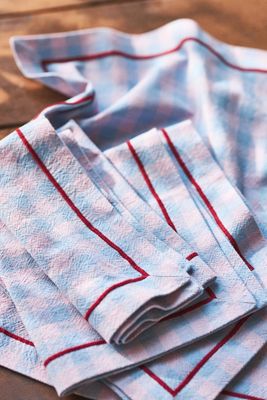 Ginny Gingham Napkins, Set of 4