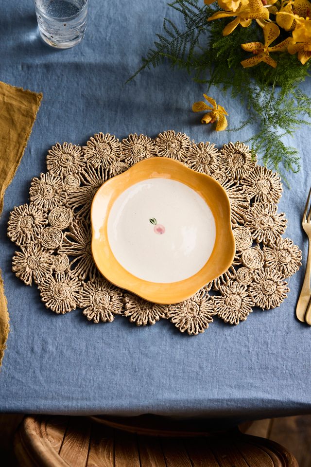 Floral Raffia Placemat #2