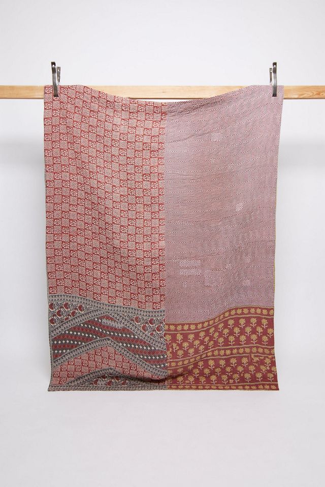 Anthropologie deals Kantha Quilt 60x78 Reversible