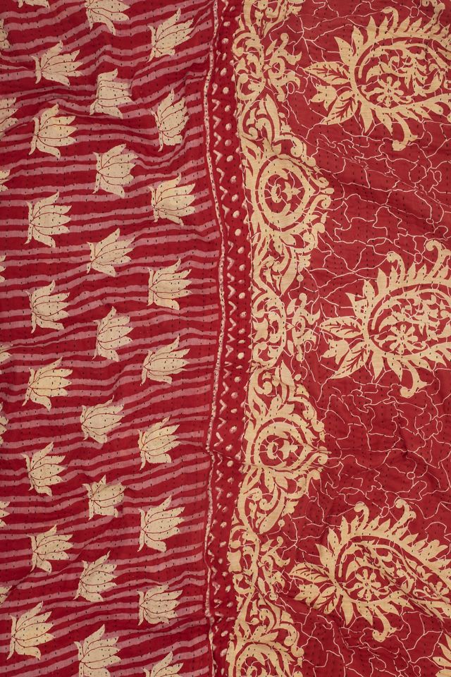 Anchal Twin Vintage Kantha Quilt No. T230514 #3