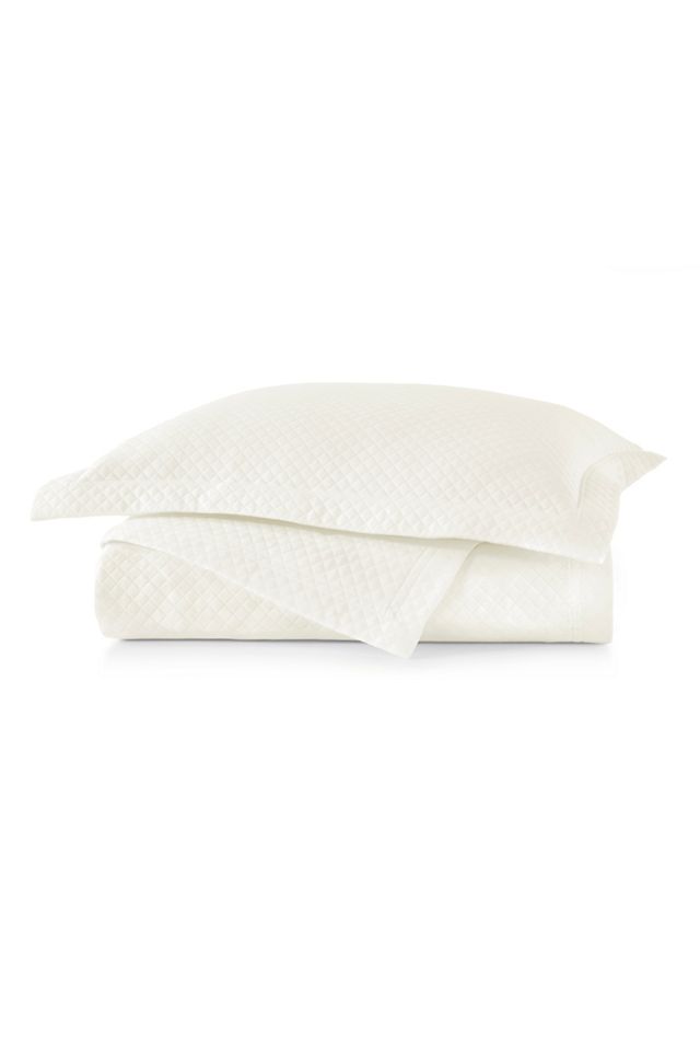 Ivory Twin Organic Cotton Blend Coverlet
