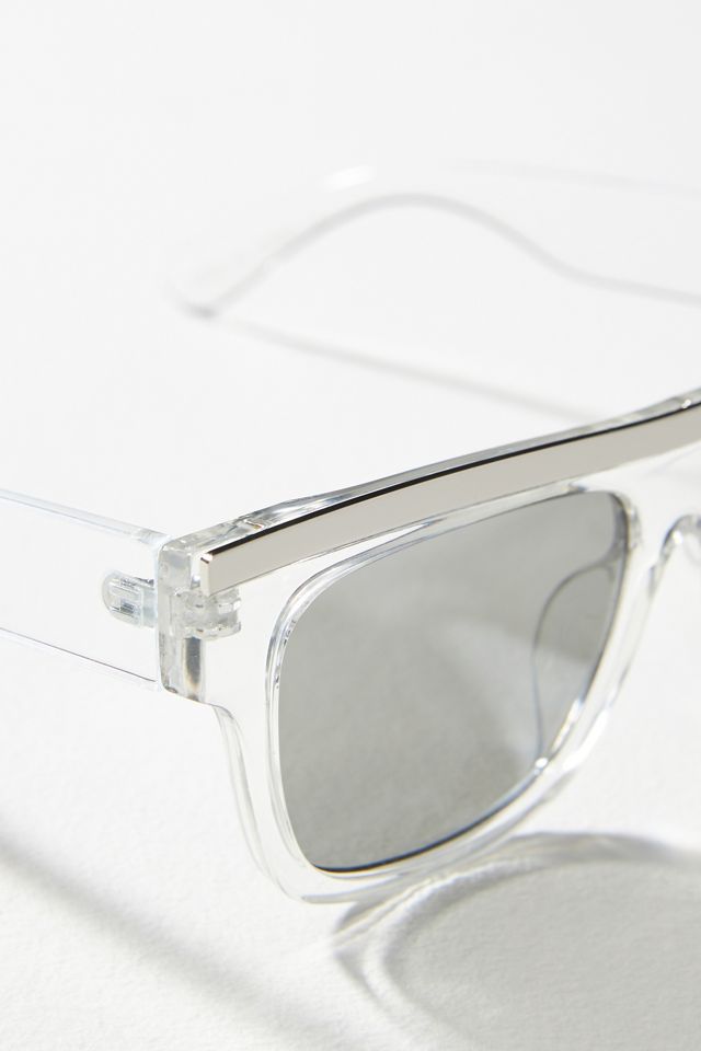 Metal Flat-Top Sunglasses #2