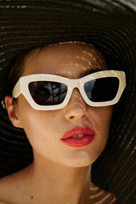 Blocked Cat-Eye Sunglasses product page