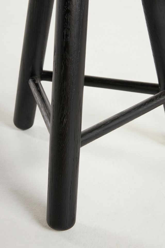 Dowel Oak Wood Bar Stool #3