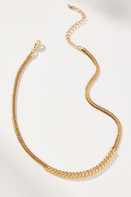 By Anthropologie Rope Twist Collar Necklace In Gold
