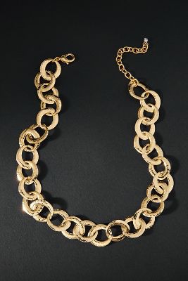 By Anthropologie Linked Circles Necklace In Gold