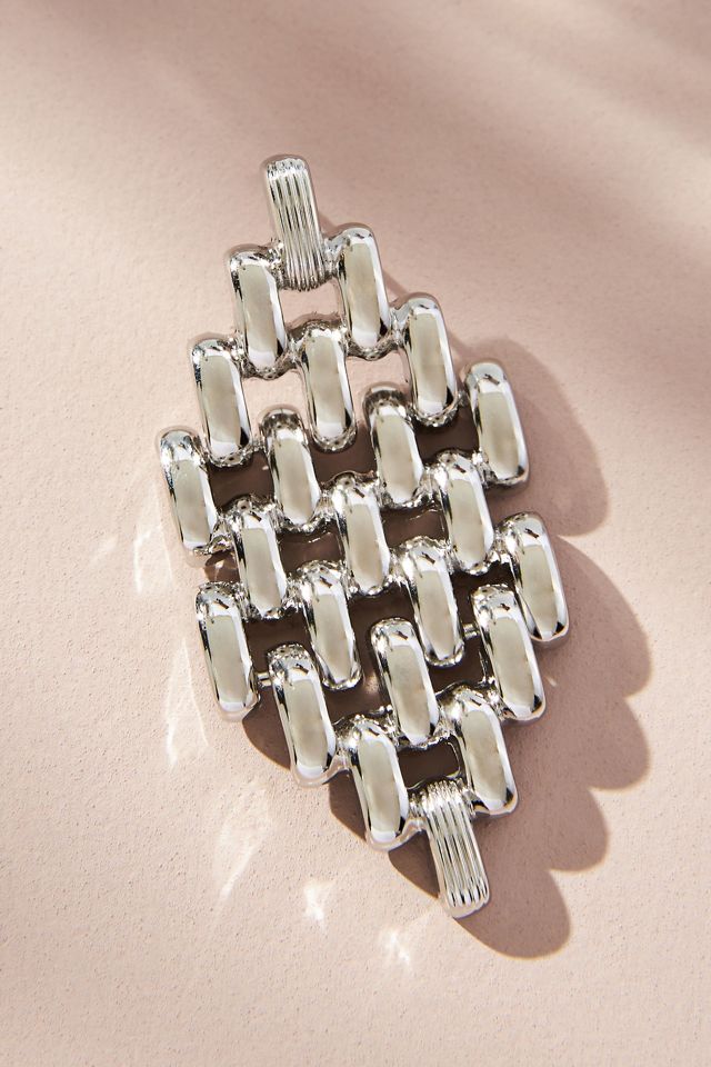 Diamond-Shaped Drop Earrings #1