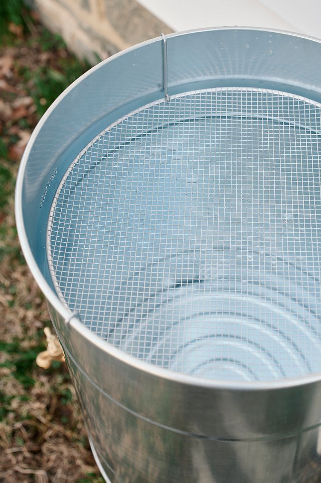 Galvanized Steel Rain Barrel, 100L #4