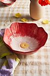 Petals Stoneware Bowl, Red #2