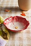 Petals Stoneware Bowl, Red #4