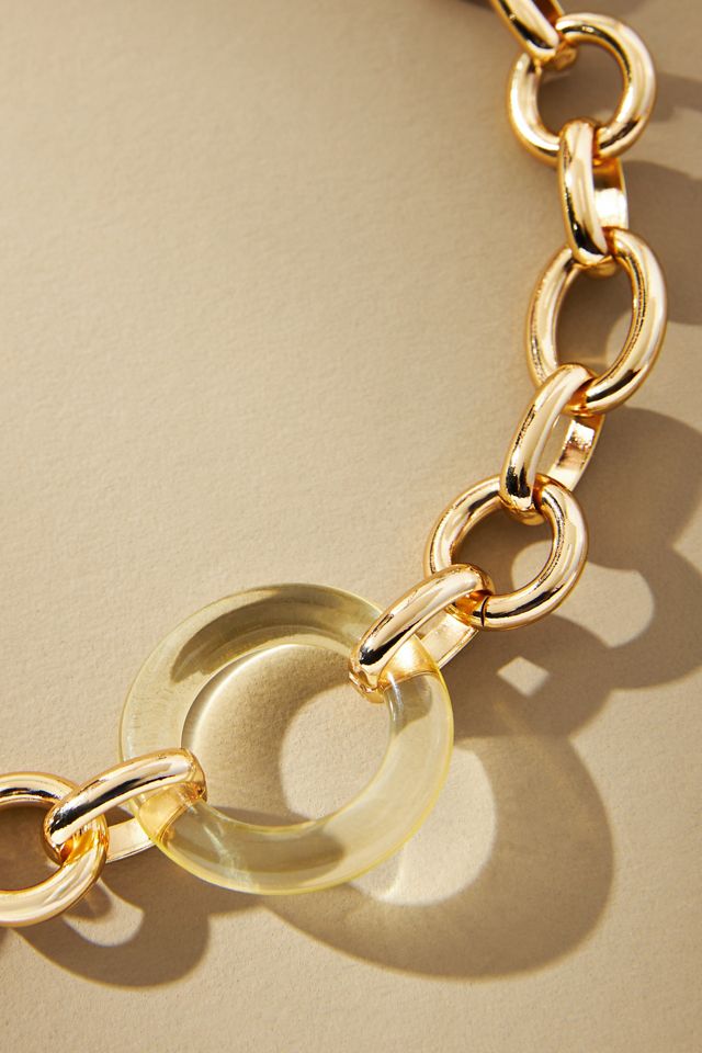 Lucite Link Chain Necklace #1